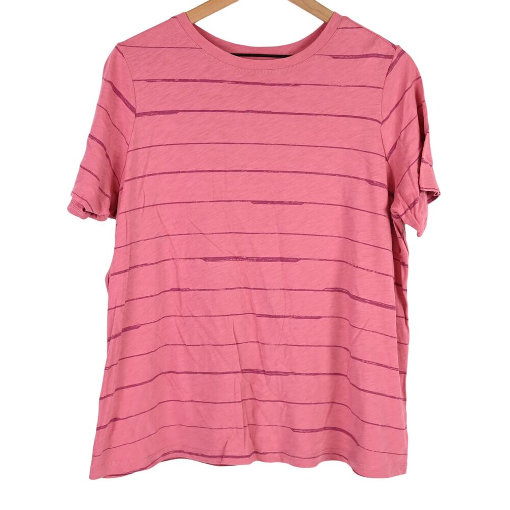 Athleta Organic Daily Striped Tee, size 1X